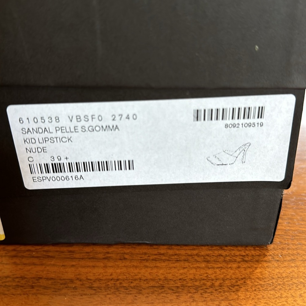 Bottega Veneta Tan Leather Square-Toe Mule Heels - Picture 6 of 6